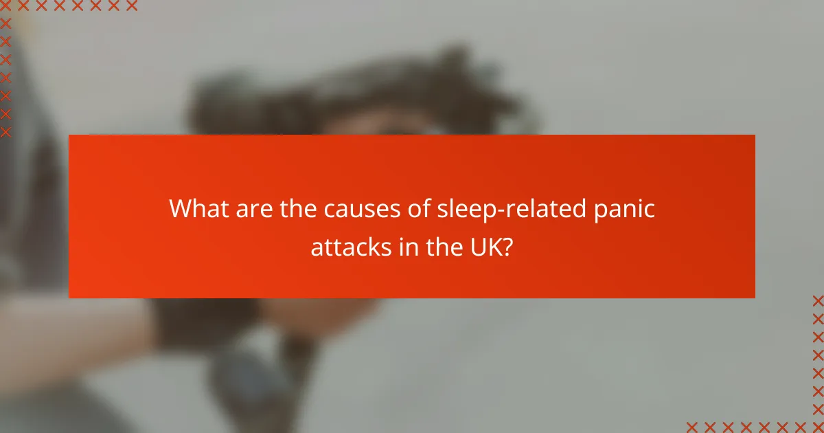 What are the causes of sleep-related panic attacks in the UK?